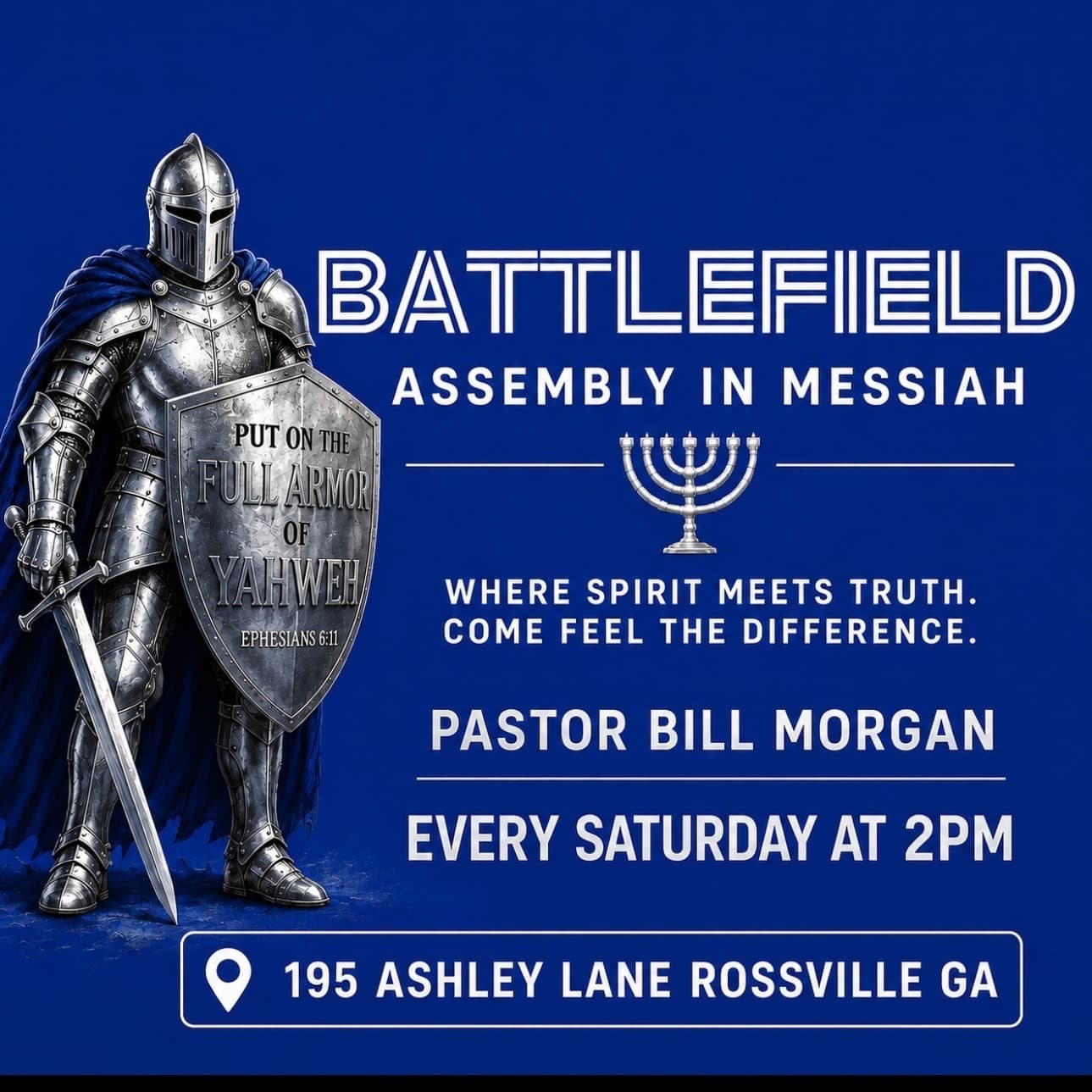 Battlefield Assembly in Messiah — put on the full armor of Yahweh (Ephesians 6:11)